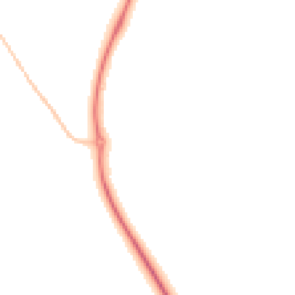 Night-time road noise heatmap for PE29 2NE
