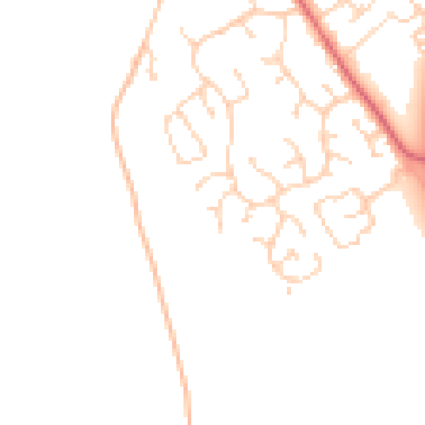 Daytime road noise heatmap for PE29 2XD