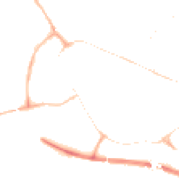 Night-time road noise heatmap for PE29 3AD