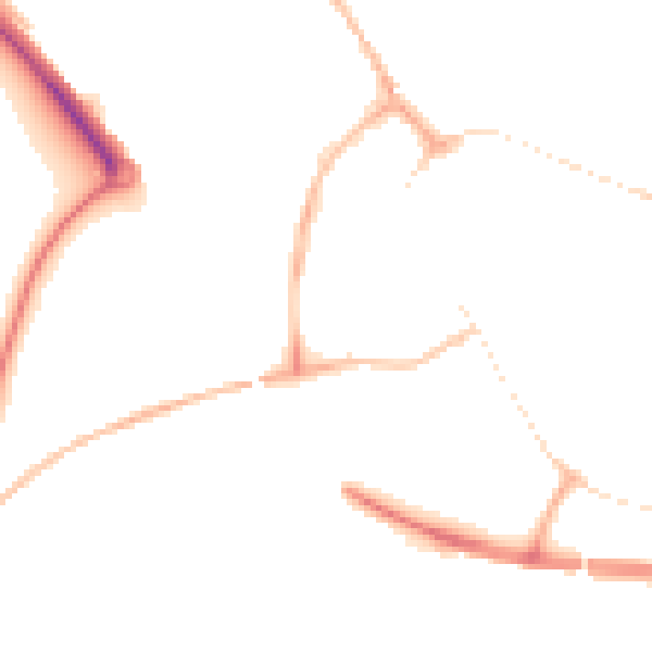 Night-time road noise heatmap for PE29 3BH