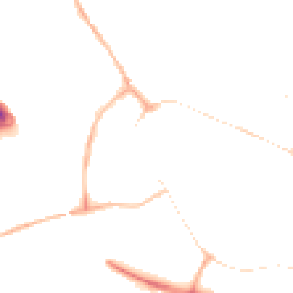 Night-time road noise heatmap for PE29 3BU