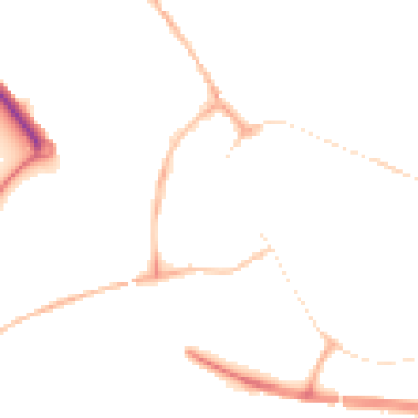 Night-time road noise heatmap for PE29 3DE