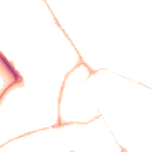 Night-time road noise heatmap for PE29 3DY