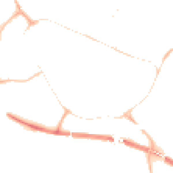 Night-time road noise heatmap for PE29 3EP