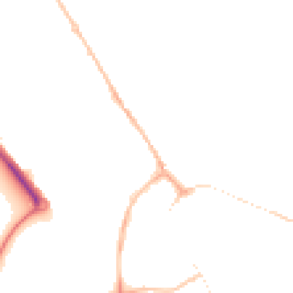 Night-time road noise heatmap for PE29 3EX