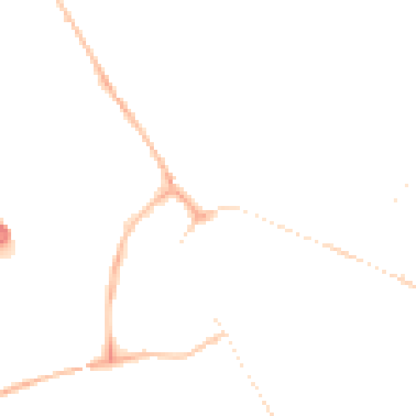 Night-time road noise heatmap for PE29 3HN