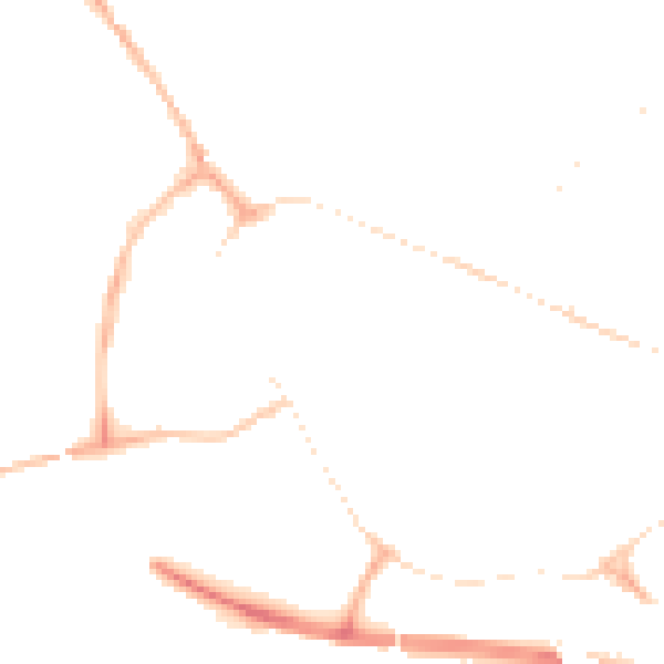 Night-time road noise heatmap for PE29 3LA