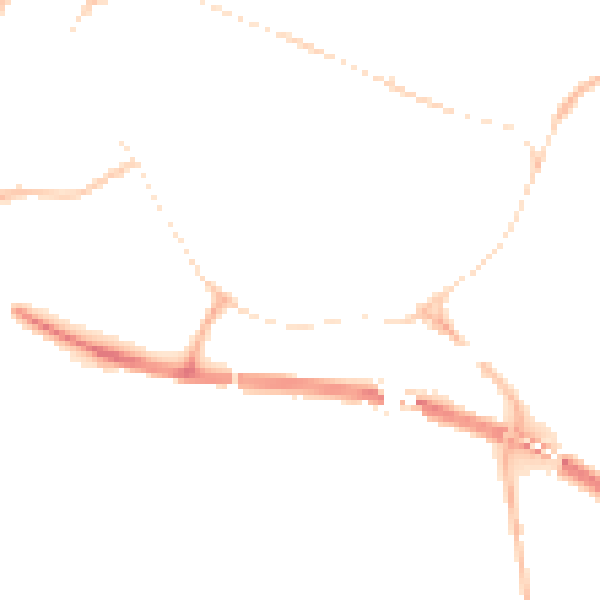 Night-time road noise heatmap for PE29 3PF