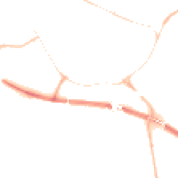 Night-time road noise heatmap for PE29 3PG