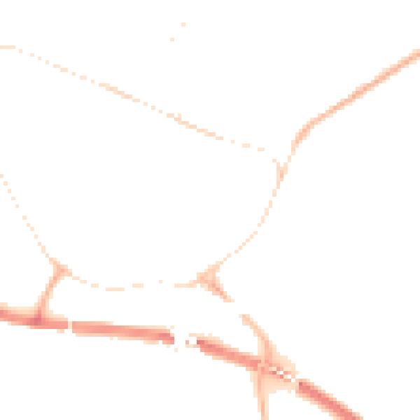 Night-time road noise heatmap for PE29 3QL