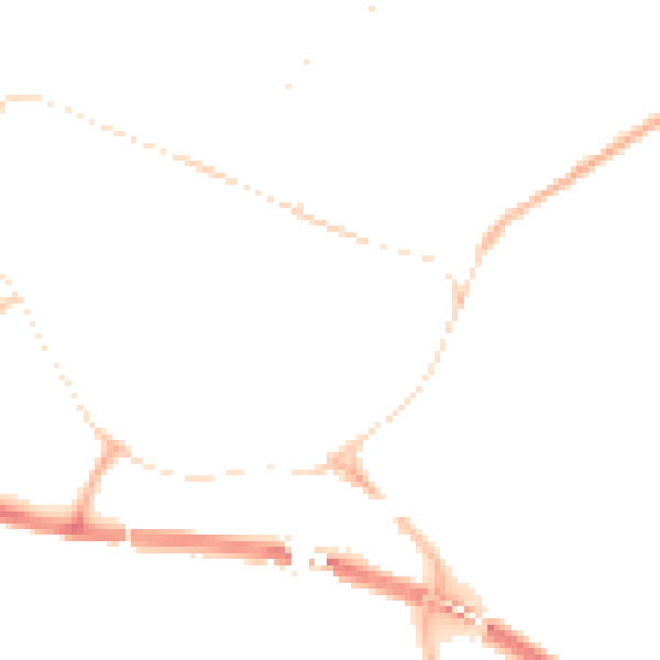 Night-time road noise heatmap for PE29 3QR