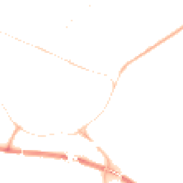 Night-time road noise heatmap for PE29 3QW