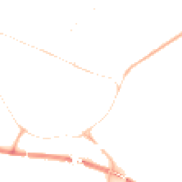 Night-time road noise heatmap for PE29 3RG