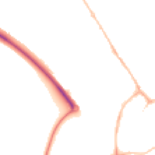 Night-time road noise heatmap for PE29 6EW