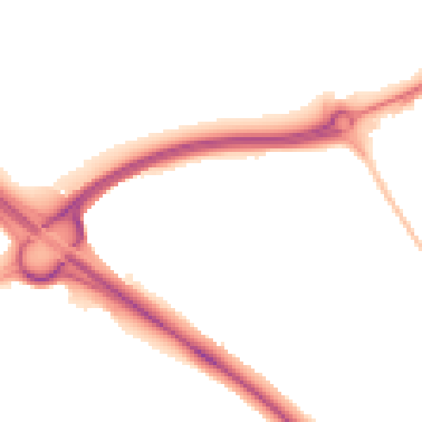 Night-time road noise heatmap for PE29 6GF
