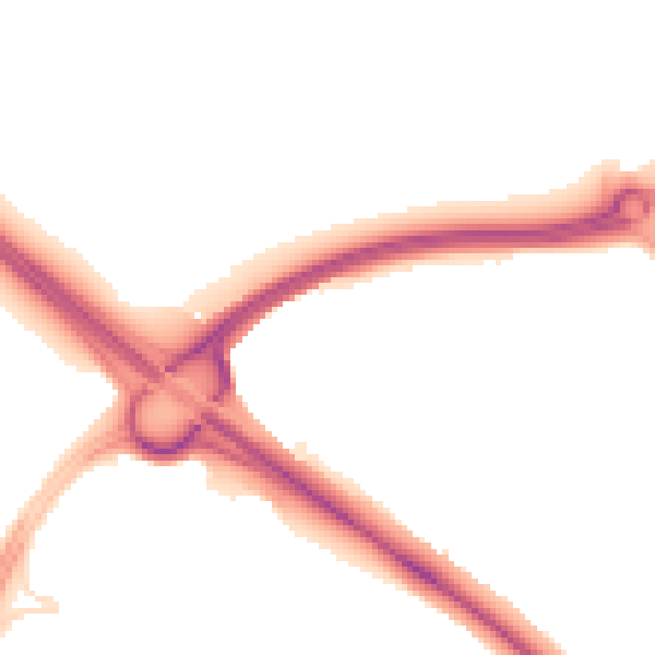 Night-time road noise heatmap for PE29 6GL