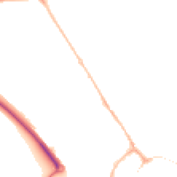 Night-time road noise heatmap for PE29 6HJ