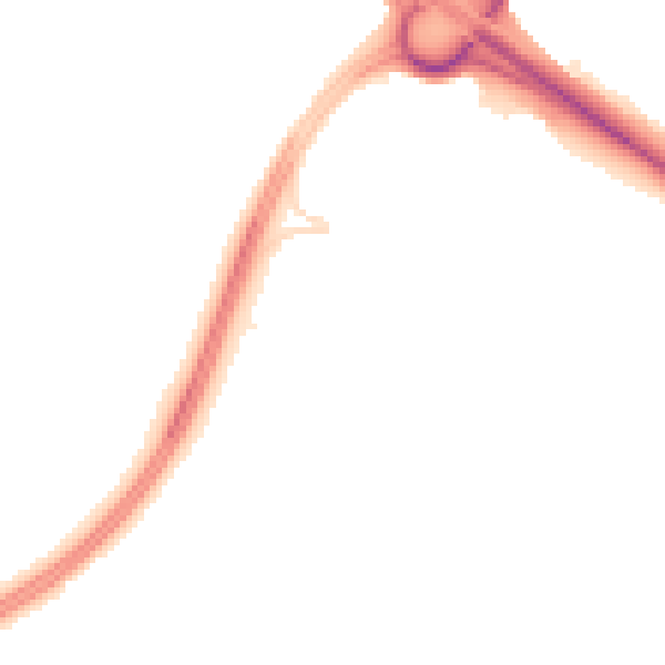 Night-time road noise heatmap for PE29 6JF