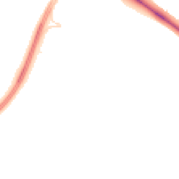 Night-time road noise heatmap for PE29 6LD