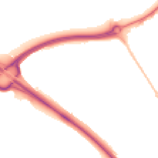 Night-time road noise heatmap for PE29 6UN