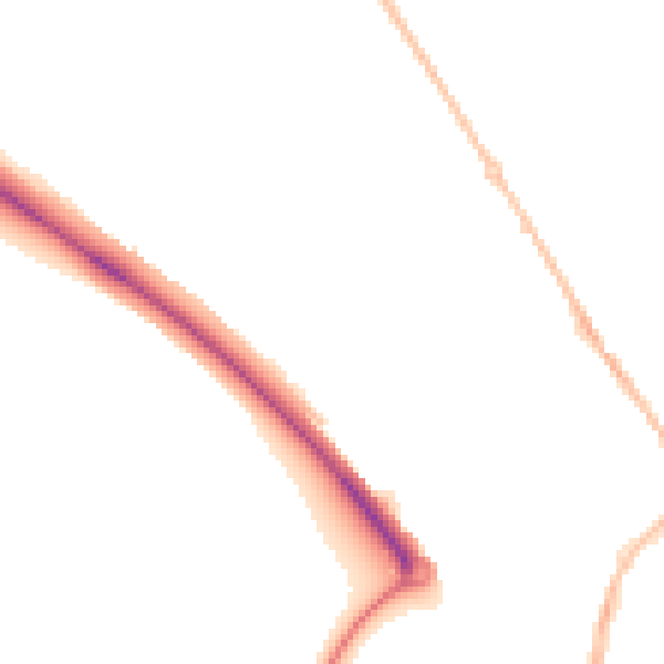 Night-time road noise heatmap for PE29 6XH