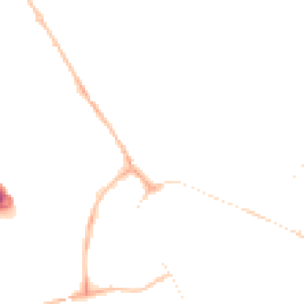 Night-time road noise heatmap for PE29 7HJ