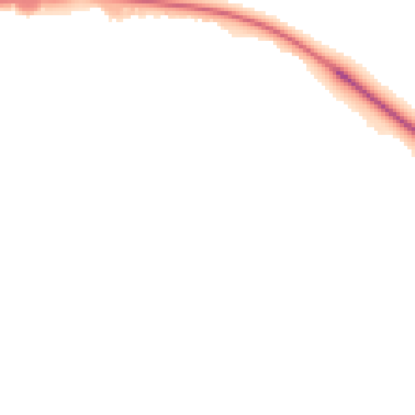 Night-time road noise heatmap for PE29 7LE