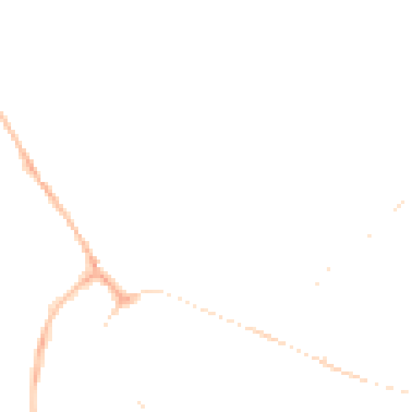 Night-time road noise heatmap for PE29 7LJ