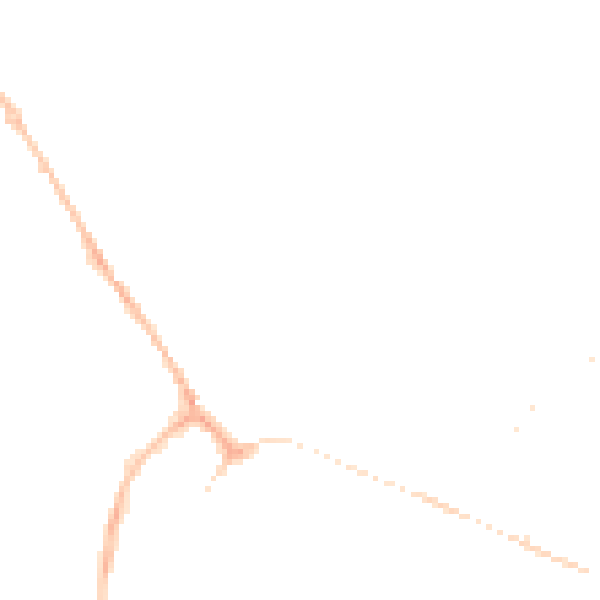 Night-time road noise heatmap for PE29 7WE