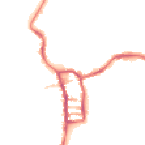 Night-time road noise heatmap for PE30 1AF