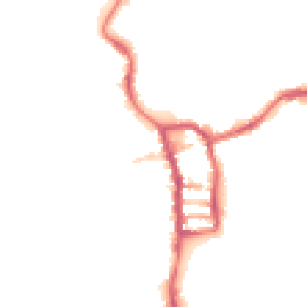 Night-time road noise heatmap for PE30 1AQ