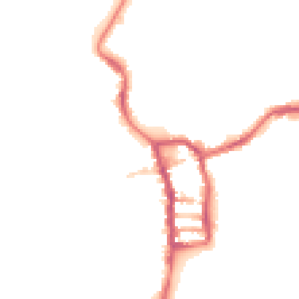 Night-time road noise heatmap for PE30 1AT
