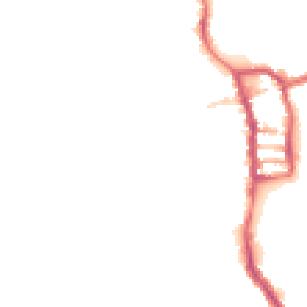 Night-time road noise heatmap for PE30 1BJ