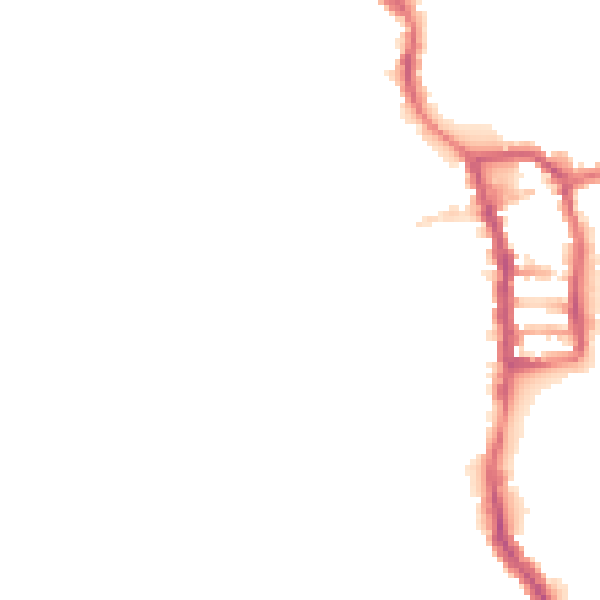 Night-time road noise heatmap for PE30 1BL