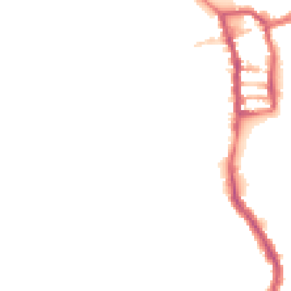 Night-time road noise heatmap for PE30 1BX