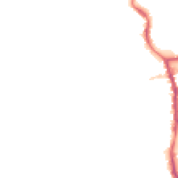 Night-time road noise heatmap for PE30 1DB