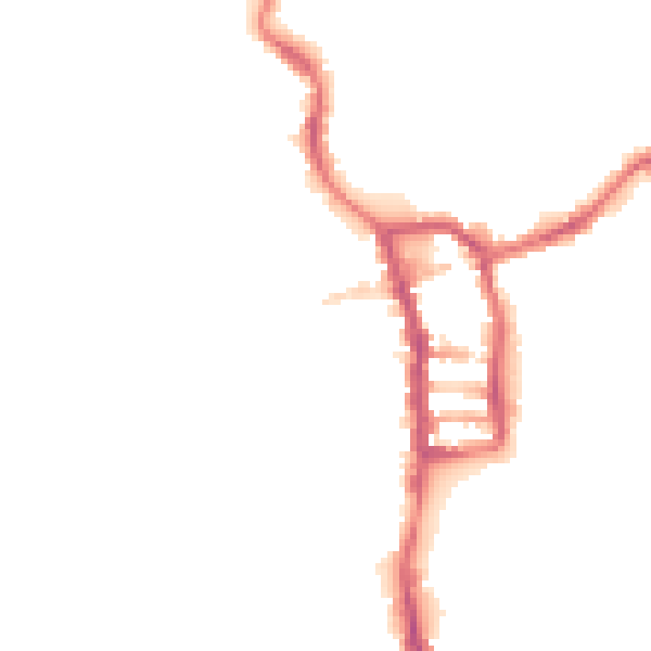 Night-time road noise heatmap for PE30 1DN