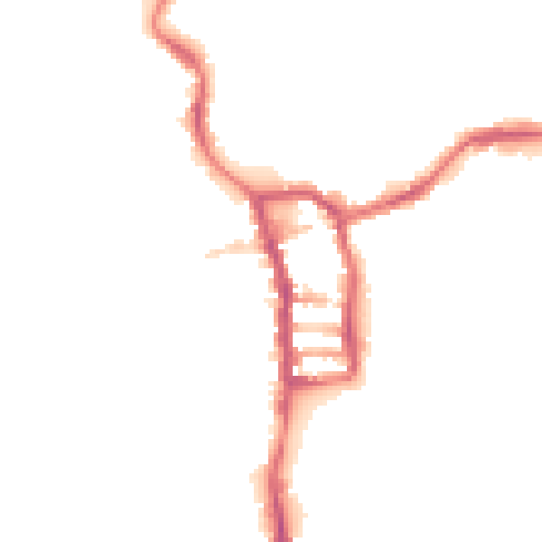Night-time road noise heatmap for PE30 1DQ