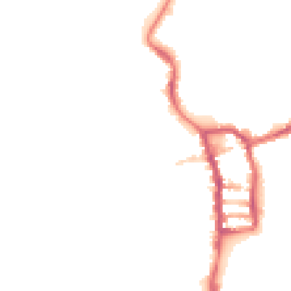 Night-time road noise heatmap for PE30 1EF