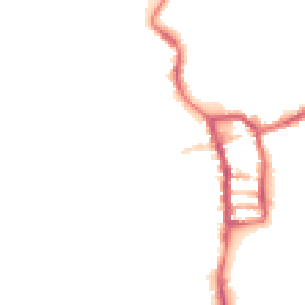 Night-time road noise heatmap for PE30 1EG