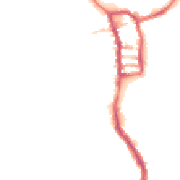 Night-time road noise heatmap for PE30 1EJ