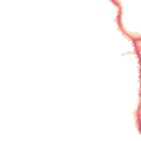 Night-time road noise heatmap for PE30 1EN
