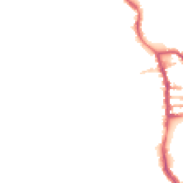Night-time road noise heatmap for PE30 1ES