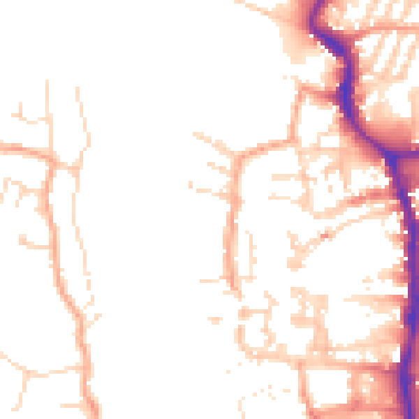 Daytime road noise heatmap for PE30 1EU
