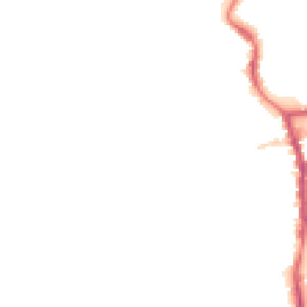 Night-time road noise heatmap for PE30 1EU