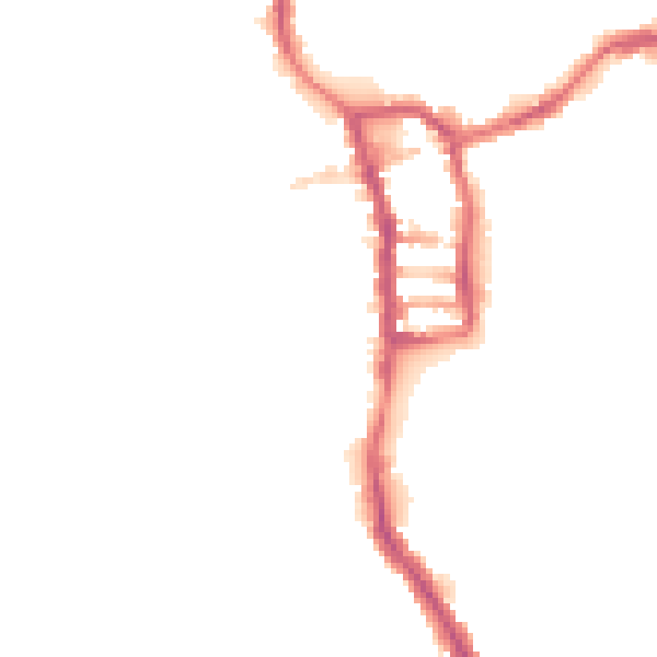Night-time road noise heatmap for PE30 1FA