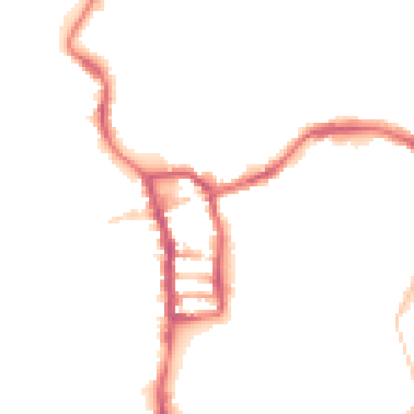 Night-time road noise heatmap for PE30 1FF
