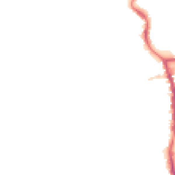 Night-time road noise heatmap for PE30 1HN