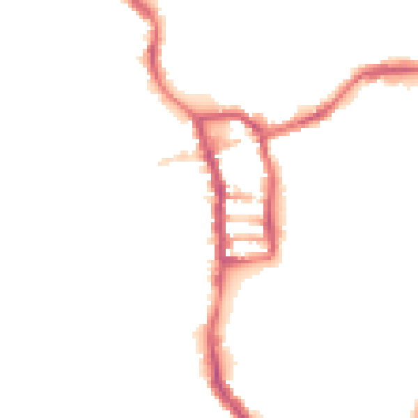 Night-time road noise heatmap for PE30 1NJ