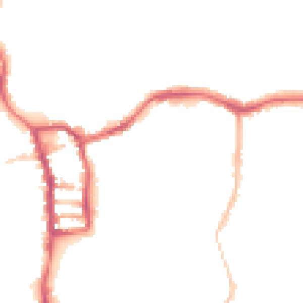Night-time road noise heatmap for PE30 1PS